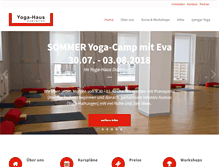 Tablet Screenshot of das-yogahaus.de